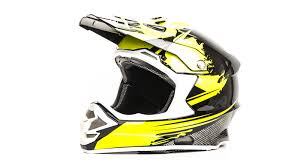 Шлем кроссовый HIZER B6195 black/yellow