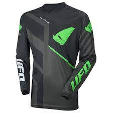 Мотоджерси UFO VANADIUM JERSEY Black/Neon Green
