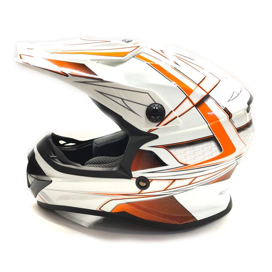 Шлем детский кроссовый ATAKI SC-15 Rift Youth orange/white