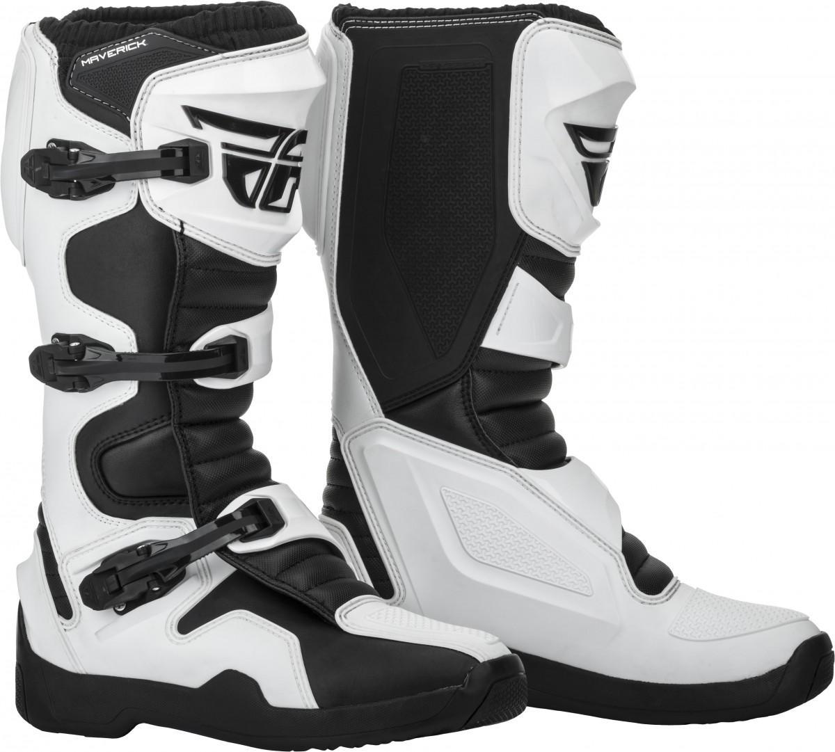 Мотоботы FLY RACING MAVERIK white/black