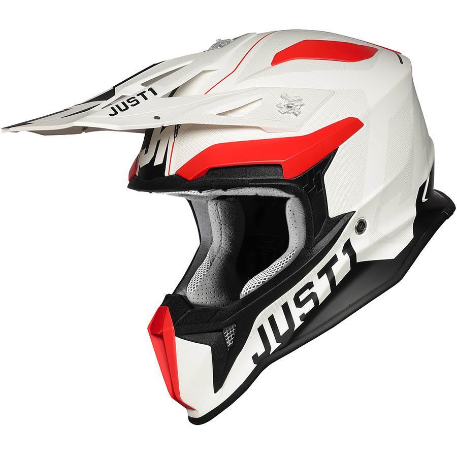 Шлем (кроссовый) JUST1 J18 VIRTUAL Hi-Vis red/white matt (2020)
