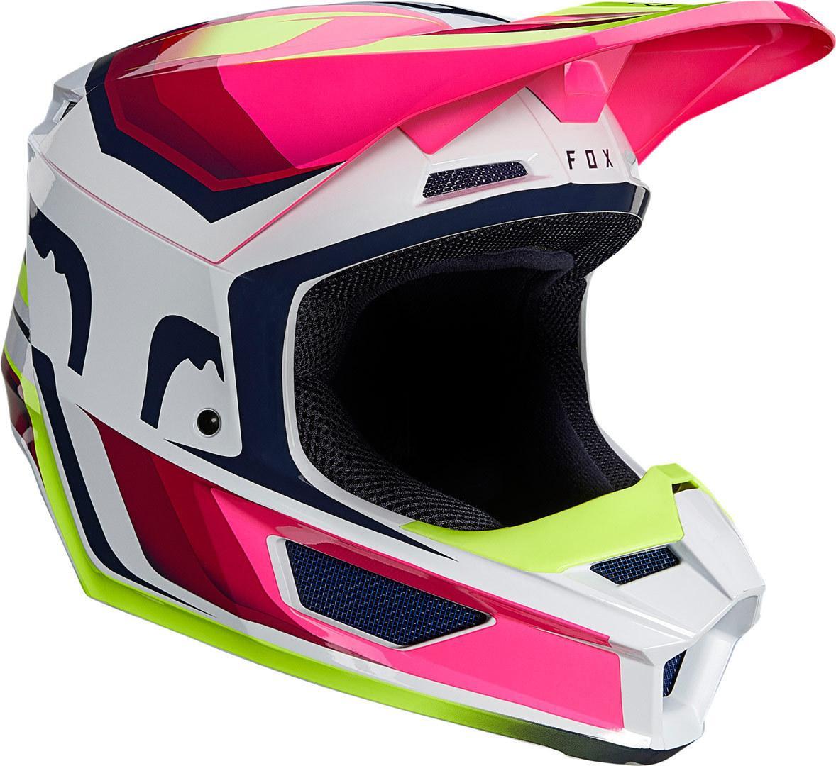 Мотошлем Fox V1 Tro Helmet Flow Yellow